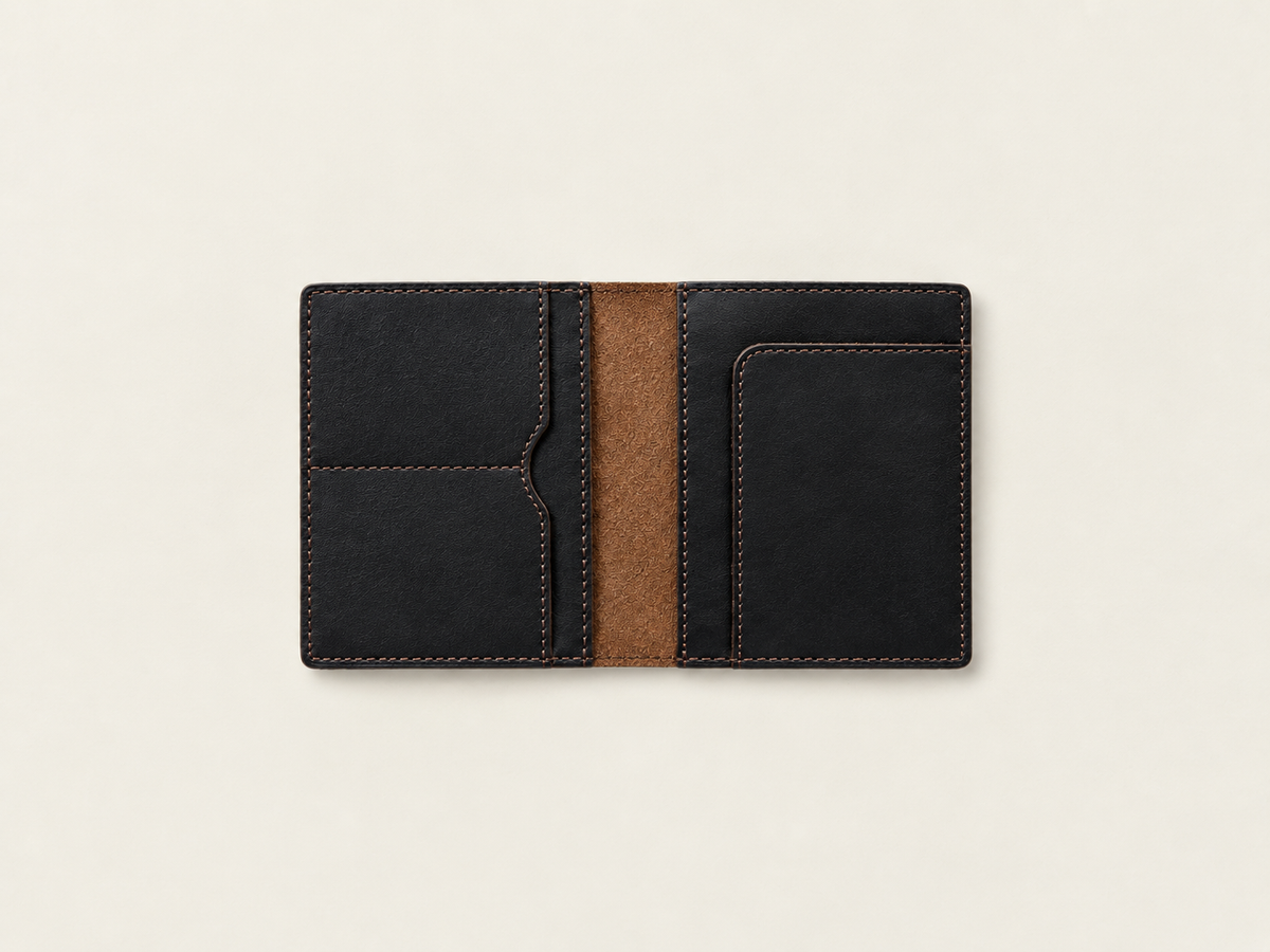 Montaeus Cognac Accent RFID Leather Wallet